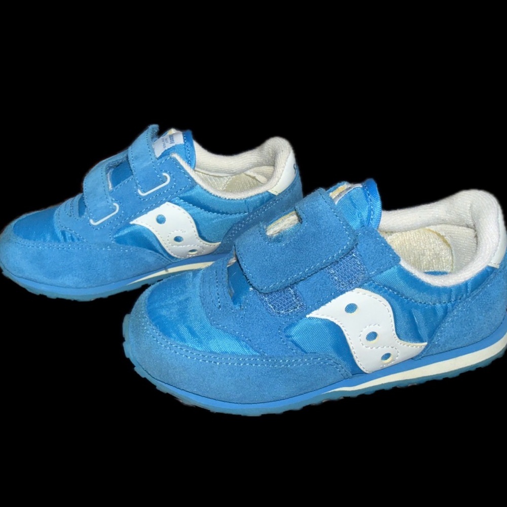 Saucony Kids Blue and White Sneakers